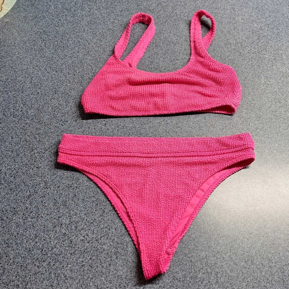 Billabong "Pink Punch" Summer High Waist Bikini, Size Medium, L59818 - Picture 5 of 11